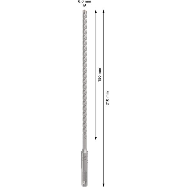 Bosch PRO SDS plus-5X Hammerbohrer 6 x 200 x 260 mm - 2608833780
