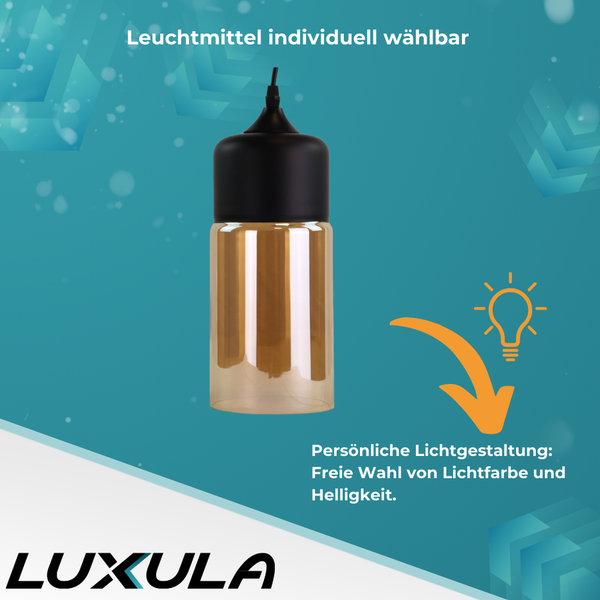 Pendelleuchte mit individuell wählbarem Leuchtmittel