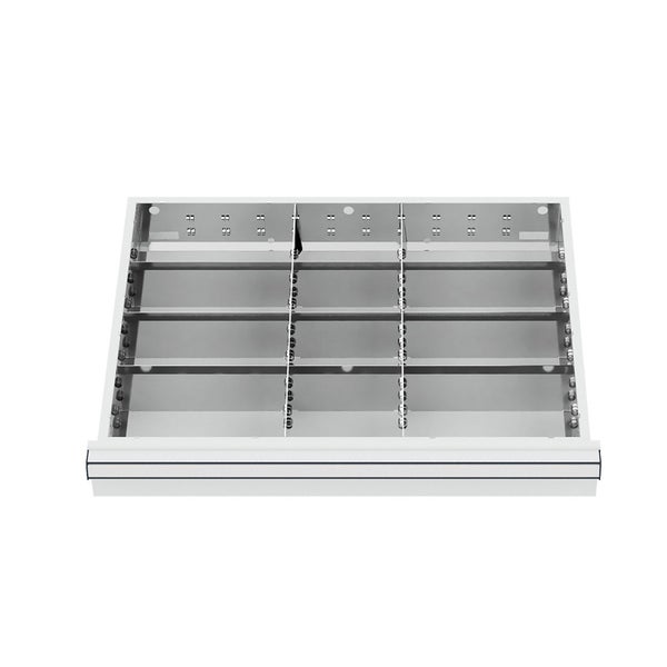 WS24 Schubladeneinteilung Metalleinteilung BLH 150/175 mm Innenmaß 600 x 450 mm - WS24-100247