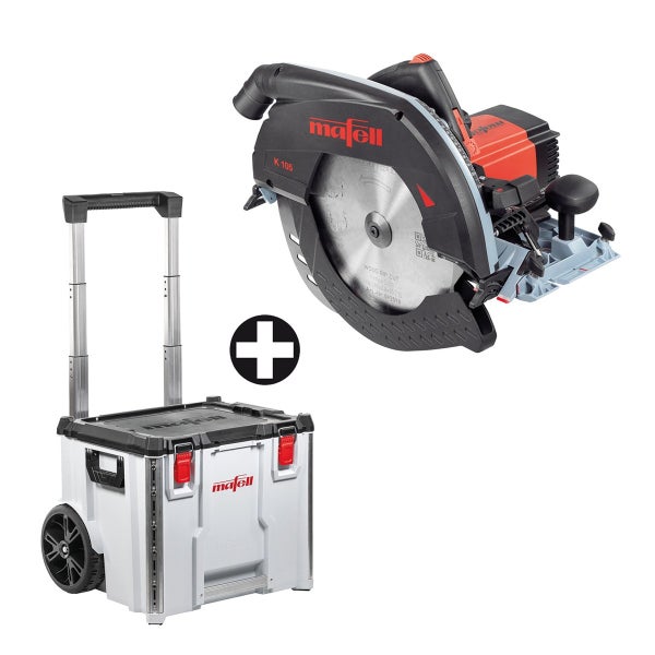 Mafell Handkreissäge K 105 im Transportkoffer mit Rollen