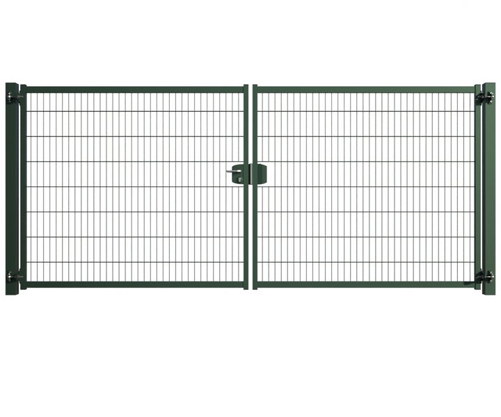 Doppeltor aus Drahtgitter für Gartenzäune