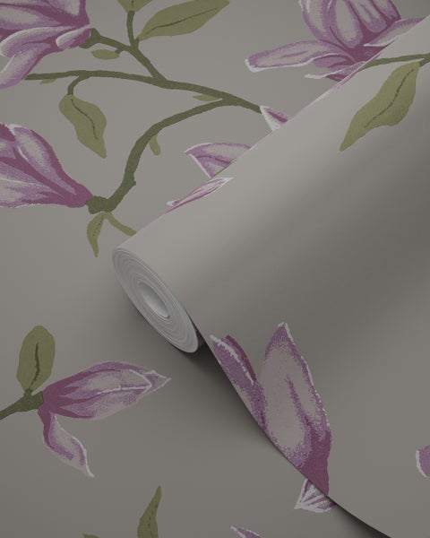 Tapetenrolle mit Magnolienblütenmuster