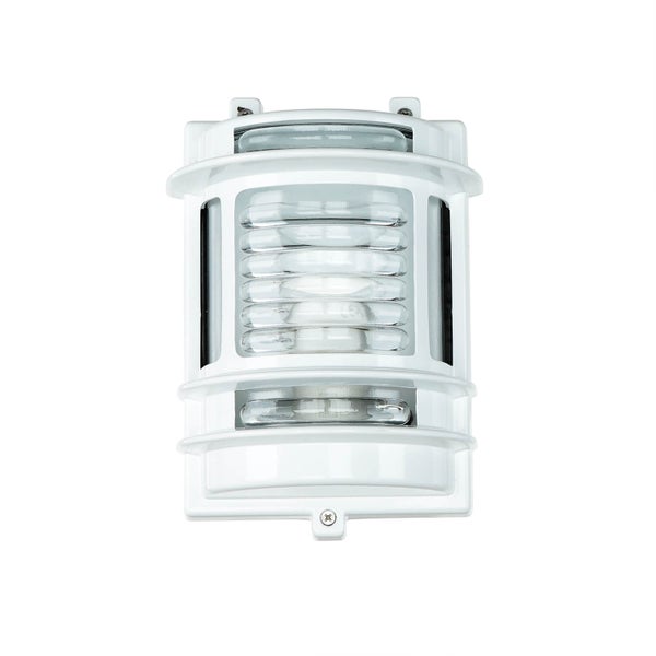 Weiße Außenleuchte zur Wandmontage