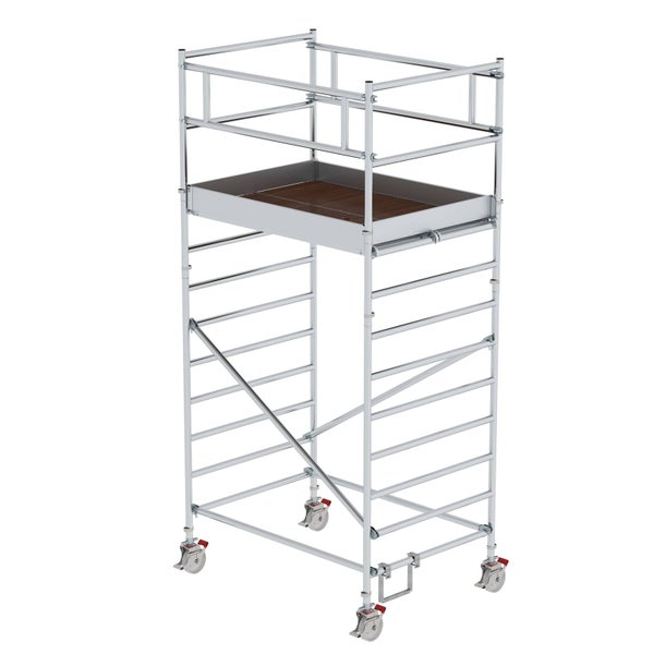 MUNK Rollgerüst mit Doppelplattform 1,35x1,80m Plattform, 5,00m AH