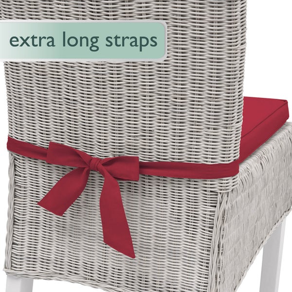 Beautissu Pia Stuhlkissen 45x40x5cm Rot (4tlg)