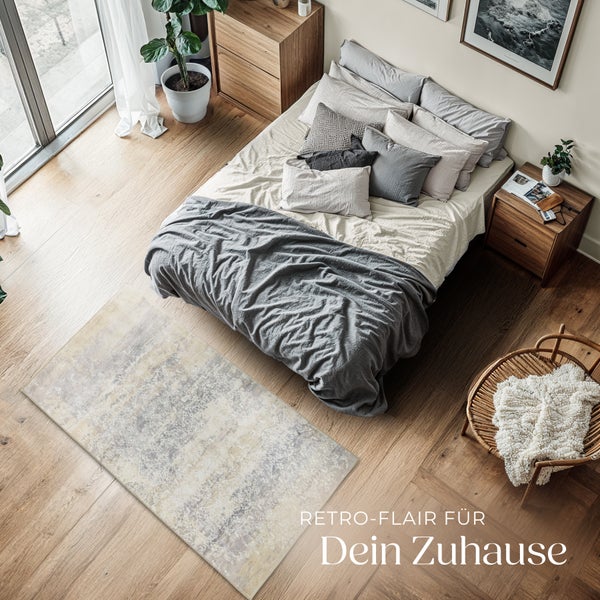 Vintage Designer Teppich tectake rutschfeste Unterfläche verschiedene Größen 80 x 150 cm