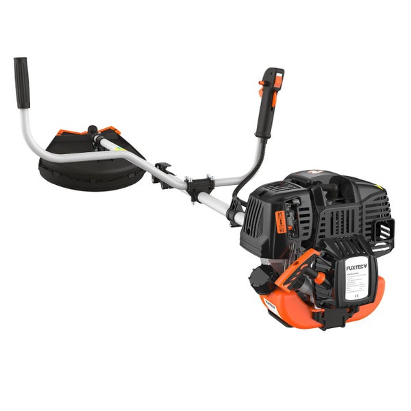 FUXTEC Benzin Motorsense FX- 4MS131 - 31ccm | 1PS Freischneider |Notstop| 7,5kg  | 320 mm  | mit Faden + Messer | 4-Takt | Komfort Tragegurt