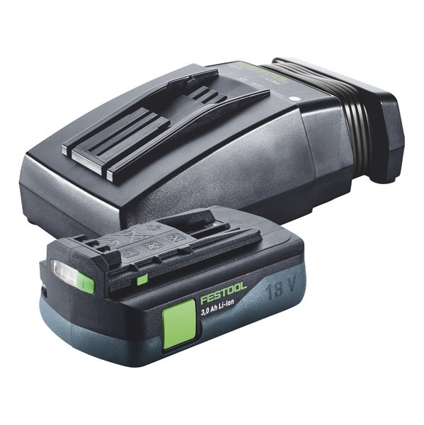 Festool Energie Set 1x BP 18 Li 3,0 C Akku 18 V 3,0 Ah / 3000 mAh Li-Ion ( 577658 ) + TCL 6 Ladegerät ( 201135 )