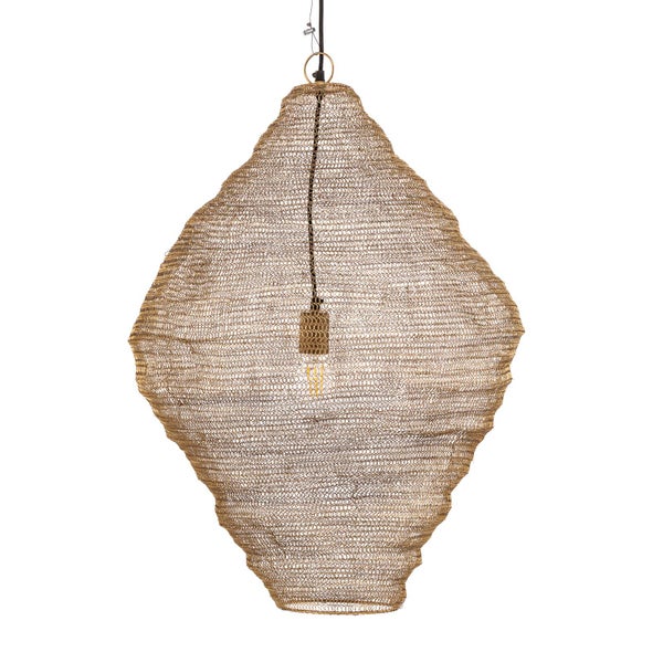 Lindby Pendelleuchte Kaviya (Design, Modern) in Gold / Messing aus Metall (1 flammig E27) - Deckenlampe Esstischlampe Hängelampe Hängeleuchte Wohnzimmerleuchte