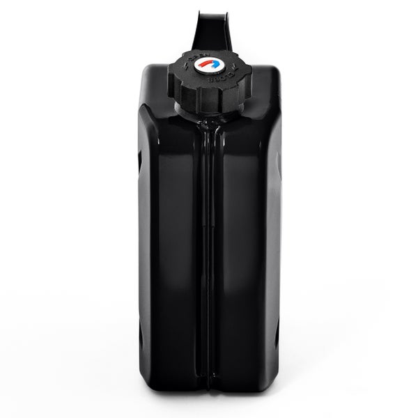 BW® Kraftstoffkanister Metall Benzinkanister 5x 5 Liter mit Schraubverschluss - Schwarz - RAL 9005 - TÜV-geprüft und UN-Zulassung - Made in Europe