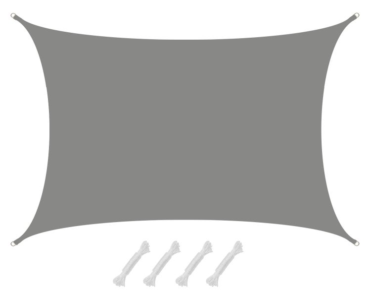 AMANKA 98% UV Schutz: Sonnensegel Wasserdicht 4 x 6 - Sonnensegel für die Terrasse Segeltuch Sonnenschutz Schattenspender Garten Sonnenschutz Sonnensegel Outdoor Sonnensegel Balkon Segel für Terrasse