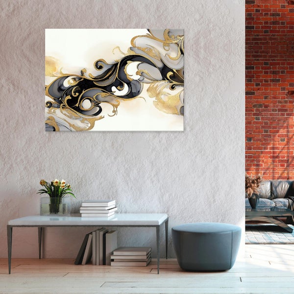 Leinwand Bilder Abstrakt Leinwandbild Wandbild Wohnzimmer 120X80 cm