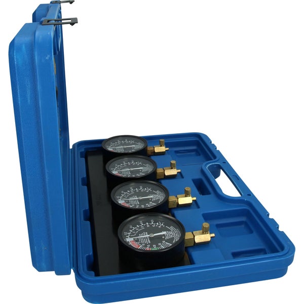 BRILLIANT TOOLS Synchron-Vergaser-Testgerät mit 4 Synchronuhren 26tlg. - BT581200