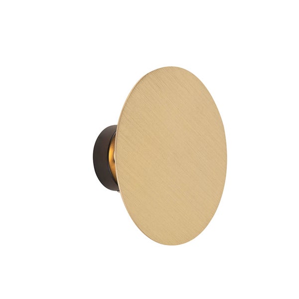 Design Wandleuchte rund gold - Pulley