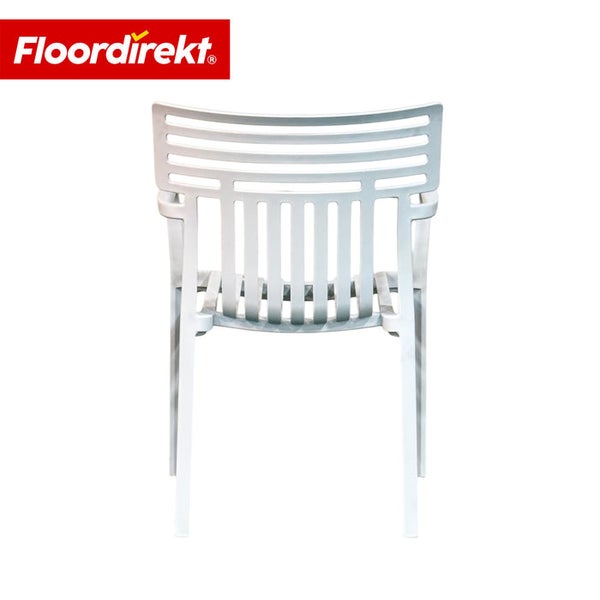 Kunststoffstuhl mit Rückenlehne