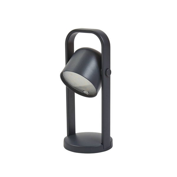 Lindby LED Kalevi dimmbar (spritzwassergeschützt (Modern) in Schwarz aus Aluminium (1 flammig, )