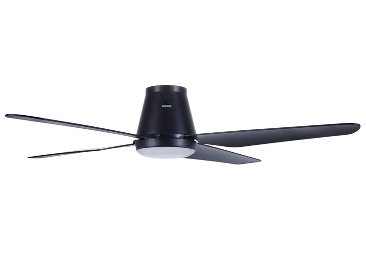 Deckenventilator mit Beleuchtung und drei Flügeln für eine effektive Luftzirkulation im Wohnraum