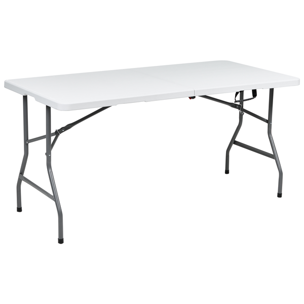 Gartentisch für 4 Personen CUGNOLI 152 cm 74 cm Weiß