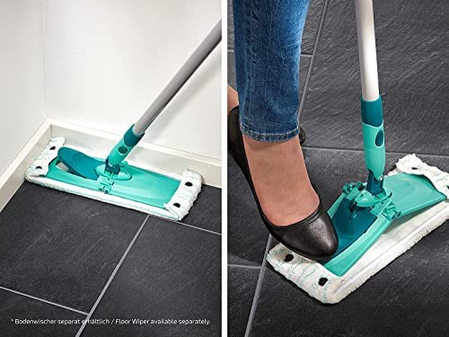 Leifheit 2er Set Wischbezug Clean Twist M micro duo, für alle Bodenarten, Bodenwischer Ersatzbezug für ideale Schmutzaufnahme dank 2-Faser-System, Mikrofaser Putzlappen ideal für Fliesen und Laminat