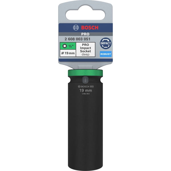 Bosch PRO Impact Socket 1/2 19 mm tief - 2608003051