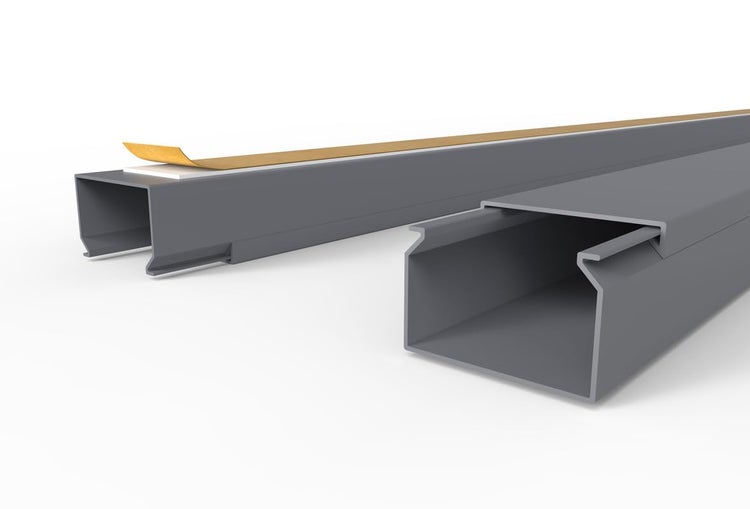 CILSON WDK3020SG Art.-Nr. 6700200.1 Kabelkanal Selbstklebend 30x20mm Grau - 1 m / 1000 mm, Umfangreiche Kabelkapazität, Dauerhafter Halt