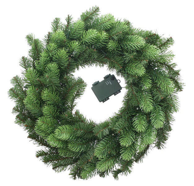 Tannenkranz mit Timerfunktion für Weihnachtsdekoration