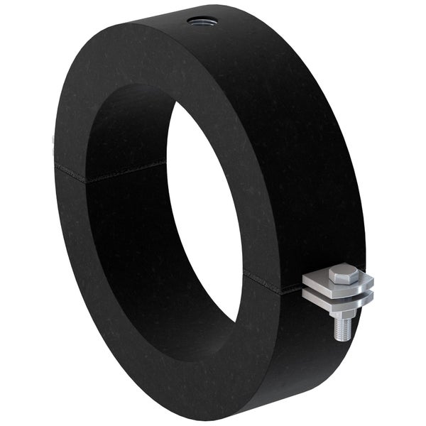 Technische Zeichnung einer Wellenbefestigung mit Maßangaben