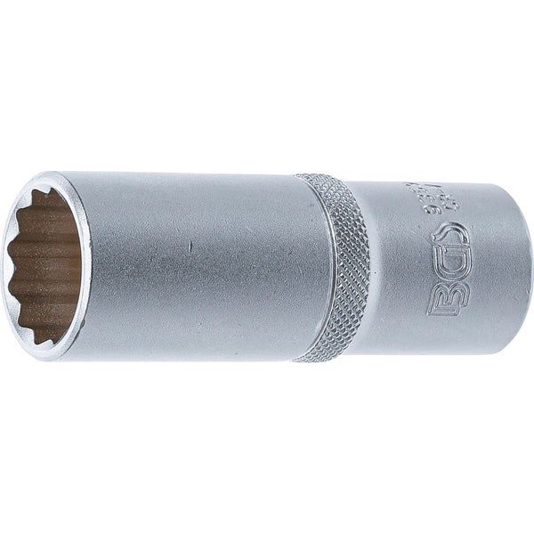 BGS Steckschlüssel-Einsatz Zwölfkant tief Antrieb Innenvierkant 12,5 mm (1/2) SW 20 mm - 9359