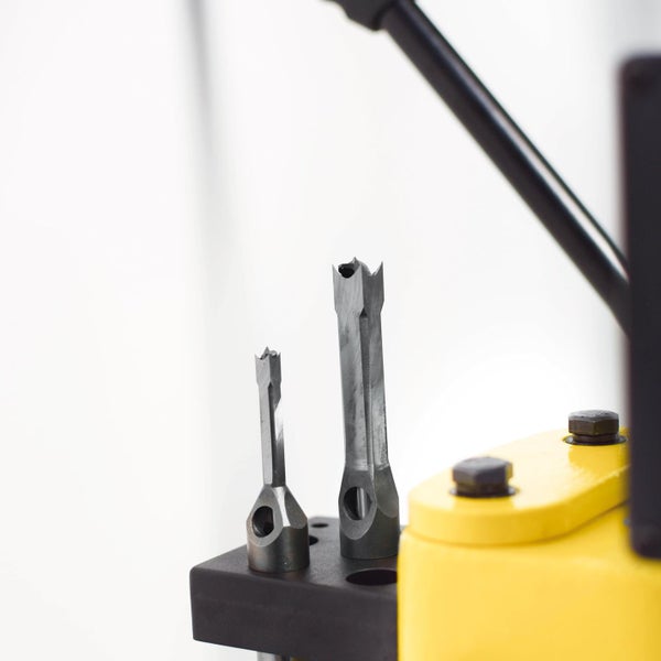 Zwei Zapfenschneiderbohrer unterschiedlicher Grösse