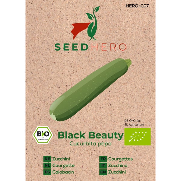 BIO Zucchini Black Beauty Samen von Seedhero