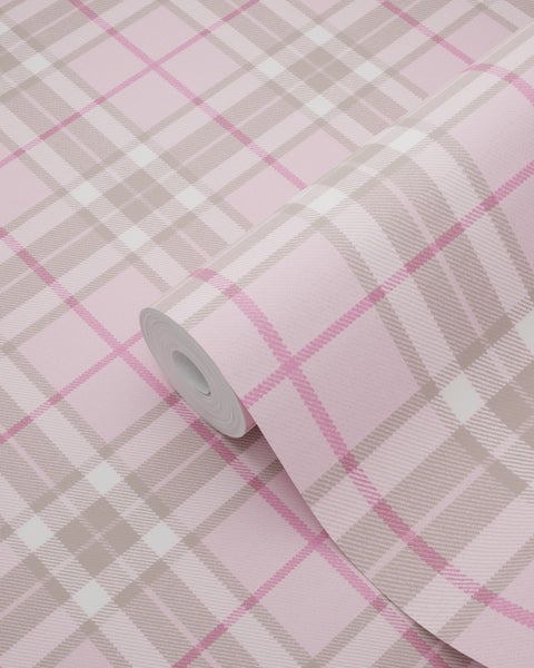 Tapetenrolle mit Karomuster