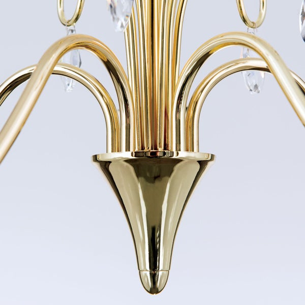 Kristall Kronleuchter Alessia 68 cm x 58 cm 5 x E14 Gold
