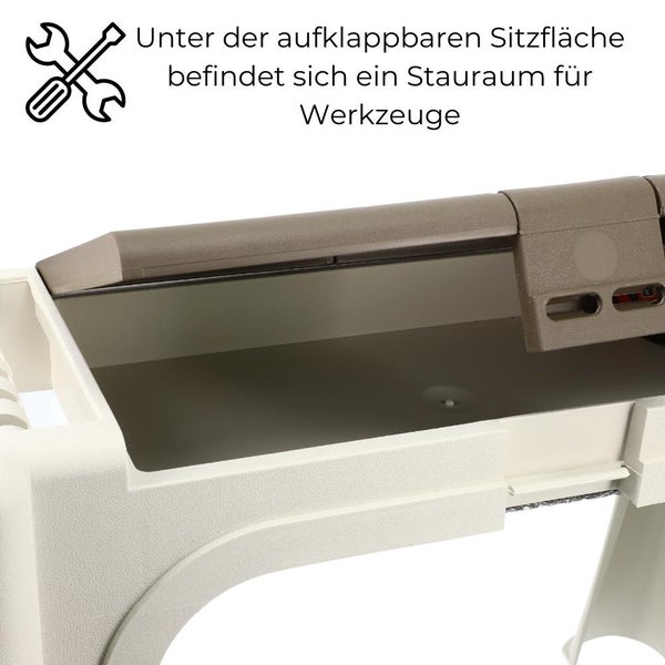 Kniebank 2in1 Kniekissen Garten Bank Sitzhocker Gartenkniebank Stauraum Kniehocker Gartenarbeit Gartenhocker mit Aufstehhilfe