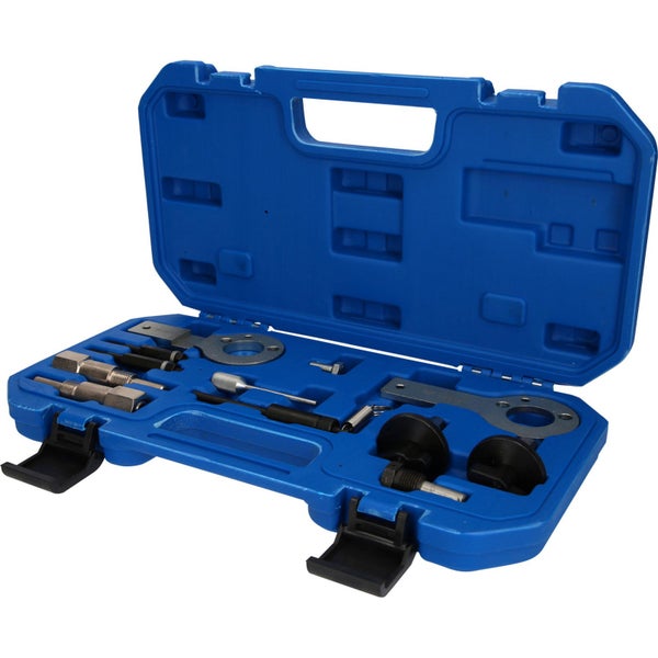 Motor-Einstellwerkzeugsatz im blauen Koffer