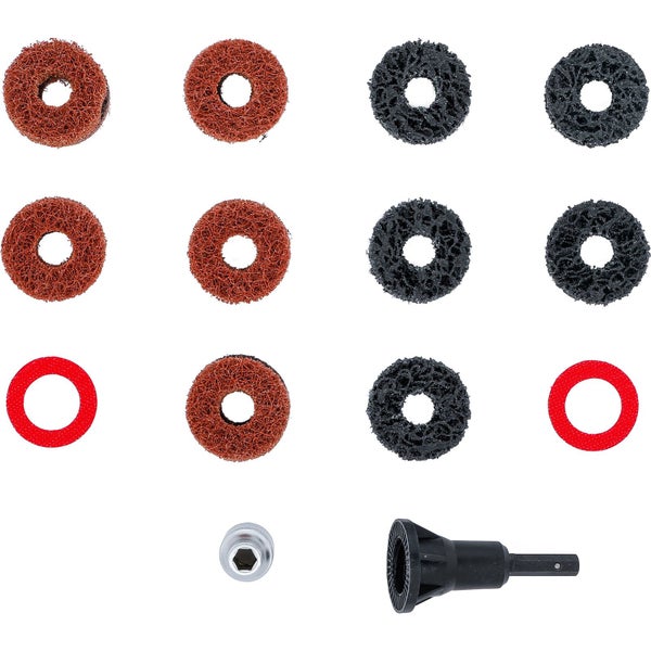 Sortiment Schleifscheiben und Werkzeughalter