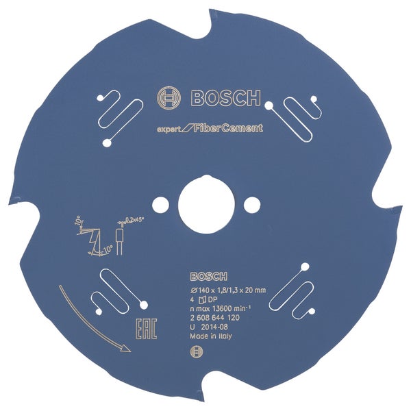 Bosch Kreissägeblatt Expert for Fibre Cement für Handkreissägen 140 x 20 x 1,8 mm 4 - 2608644120
