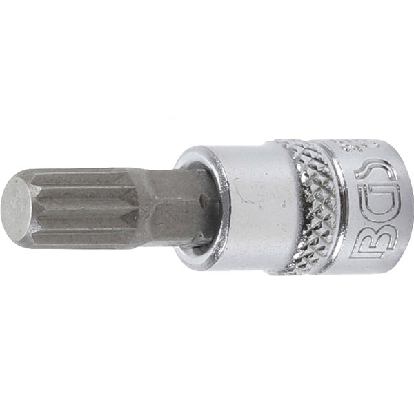 BGS Bit-Einsatz Antrieb Innenvierkant 6,3 mm (1/4) Innenvielzahn (für XZN) M8 - 2503