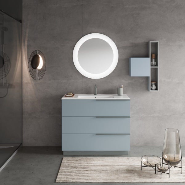 Möbelset für das Badezimmer 100 cm, bodenstehend | New York