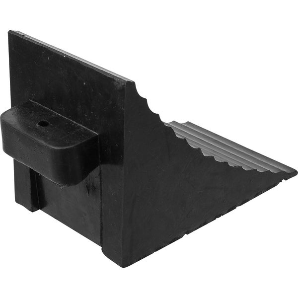 Keilförmiger Unterlegkeil zur Fahrzeugsicherung