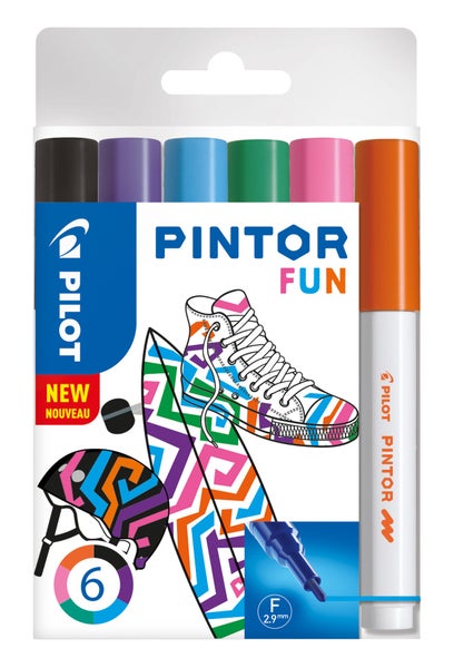 PILOT Marker Pintor FUN fein 6er Set