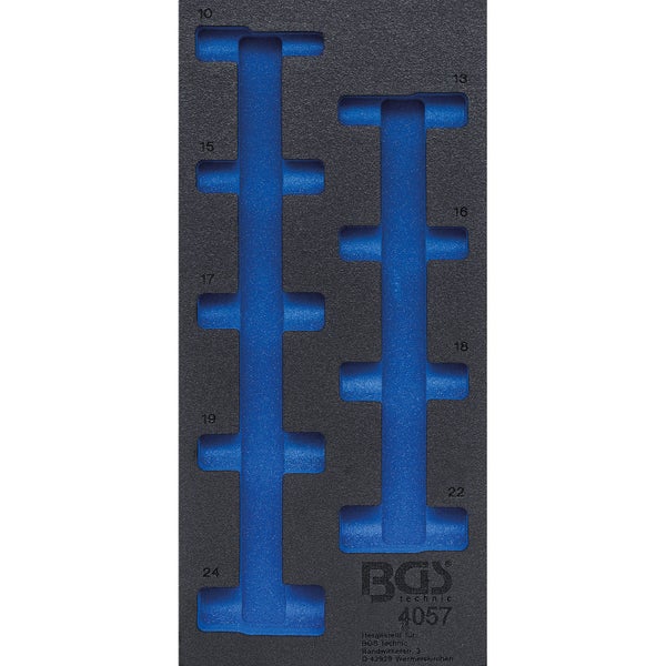BGS Werkstattwageneinlage 1/3 leer für Art. 4057 - 4057-1