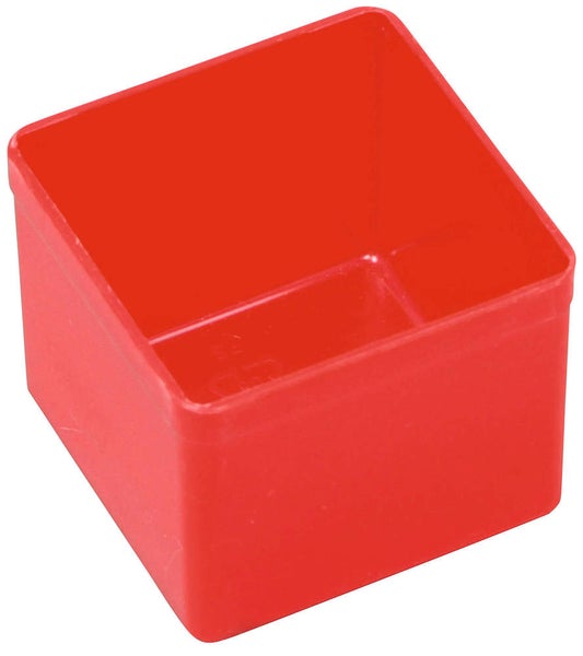 PROREGAL SparSet 10 x Sortimentskasten EuroPlus Insert HxBxT 4,5 x 5,4 x 5,4 cm Rot