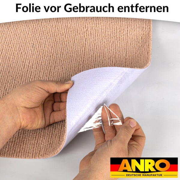 Stufenmatte Stufenschutz NEMESIS Treppenschutz Treppenmatte einfarbig selbsthaftend Karamell 25x100cm