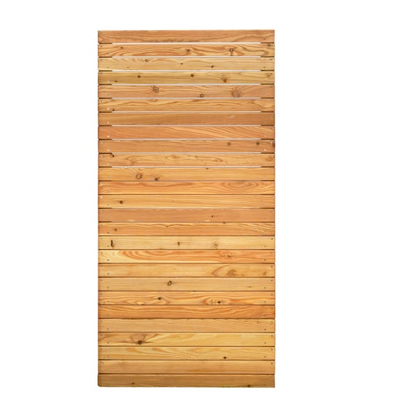 Holzsichtschutzelement mit horizontalen Brettern