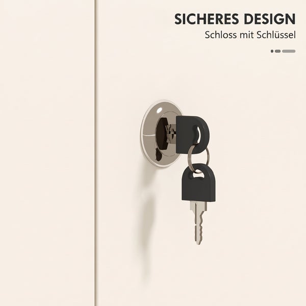 Schloss mit Schlüssel für Schranktüren als sicheres Design