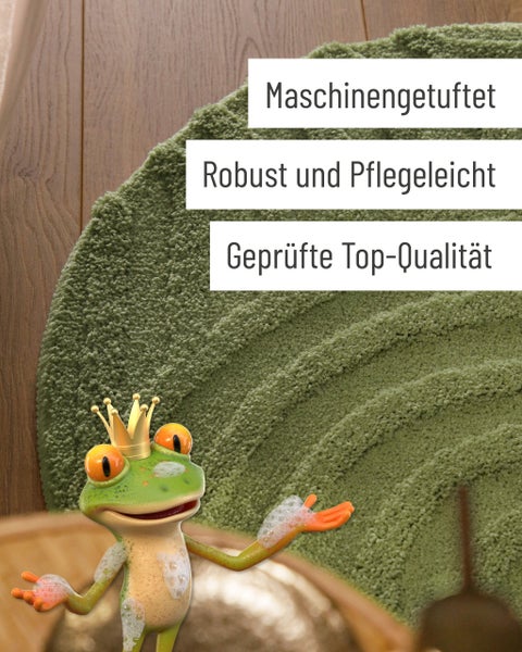 Maschinengetufteter Teppich, robust und pflegeleicht, geprüfte Top-Qualität.