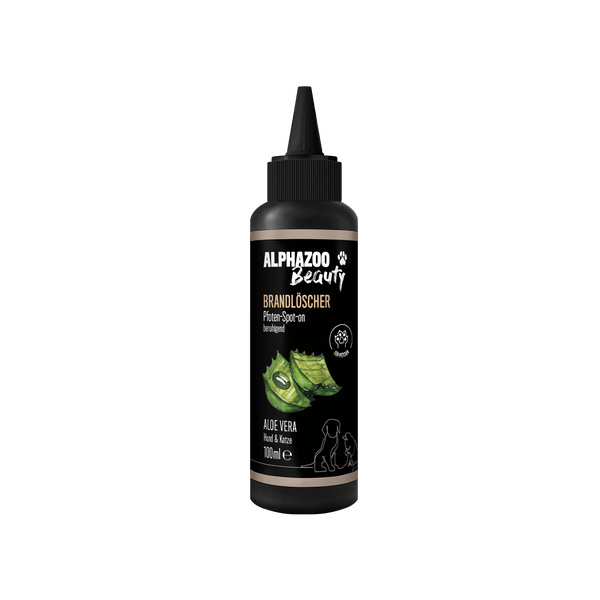 ALPHAZOO Brandlöscher Anti Juckreiz Pfoten Liquid 100ml I Für Hunde und Katzen