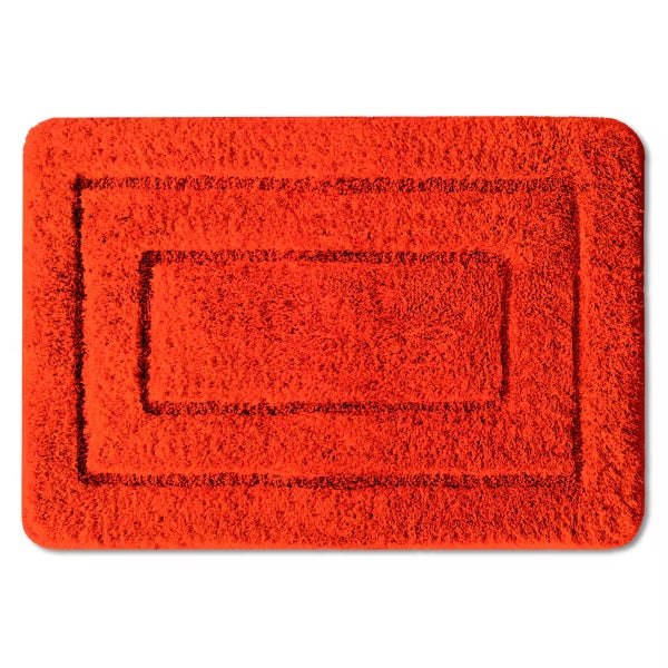 Rechteckige Badematte mit gerippter Oberfläche