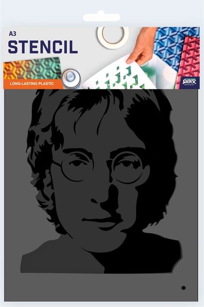 John Lennon Vorlage - 2 Schichten Kunststoff A3 Schablone