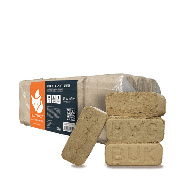 Heizfuxx RUF Classic White 10kg x 96 Gebinde 960kg Palette